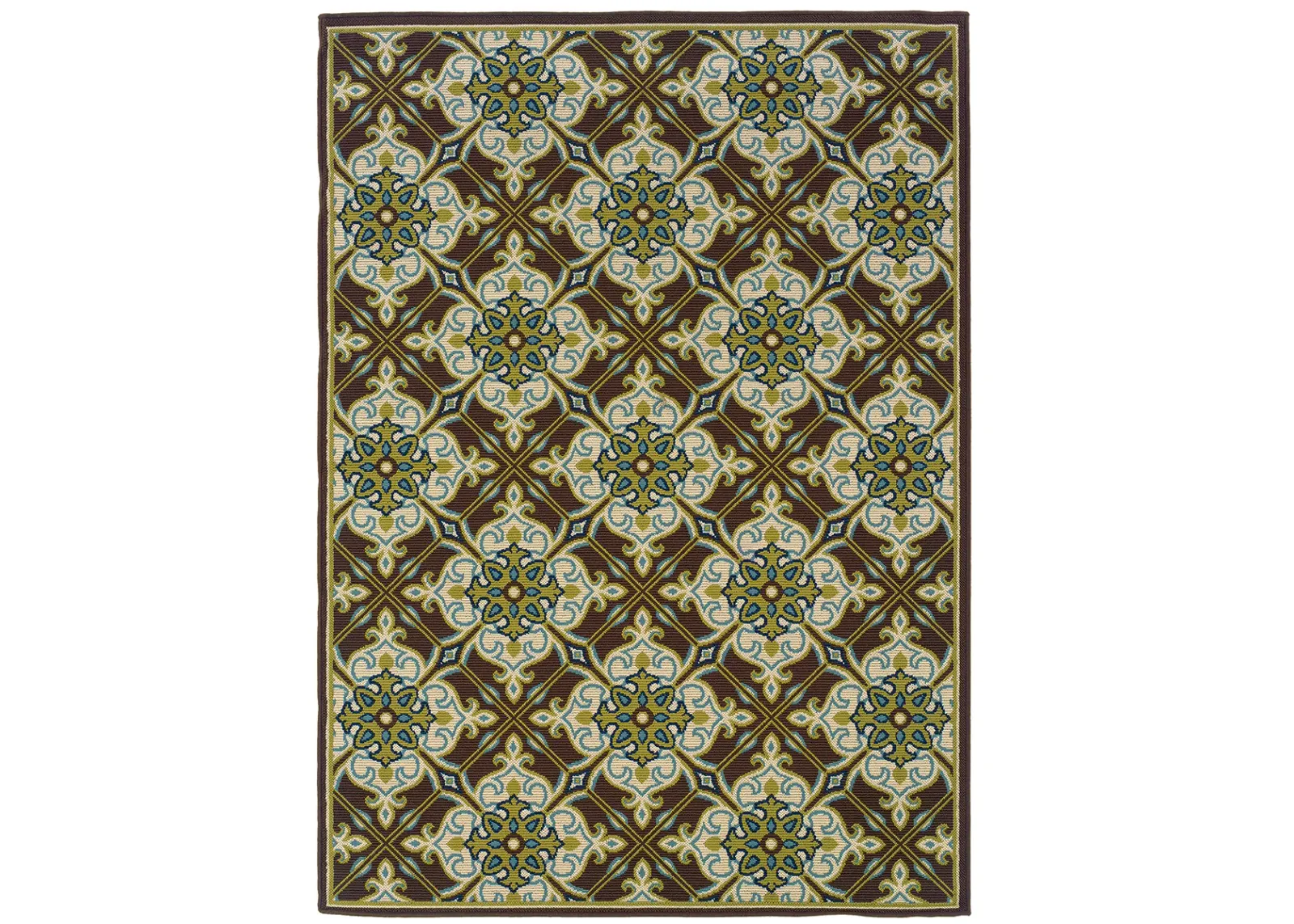 Caspian 3'7" x 5'6" Brown Rug