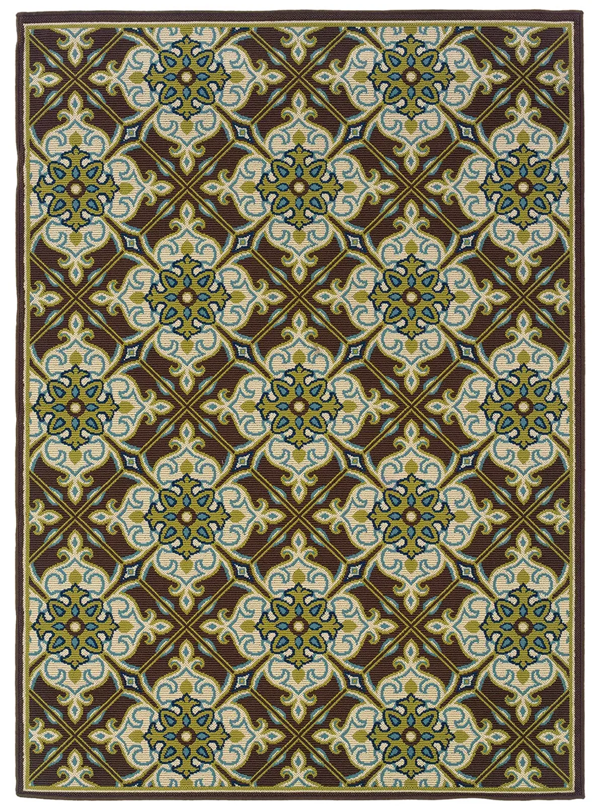 Caspian 3'7" x 5'6" Brown Rug