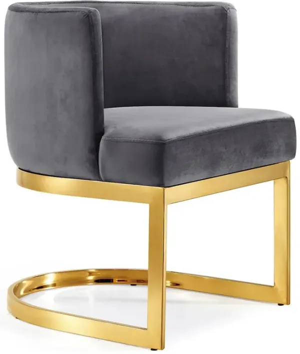 Meridian Furniture Gianna Grey Velvet Dining Chair