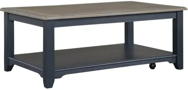 Liberty Furniture Rectangular Cocktail Table- Navy