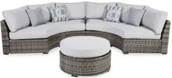 Harbor Court 2-Piece Outdoor Sectional with Ottoman