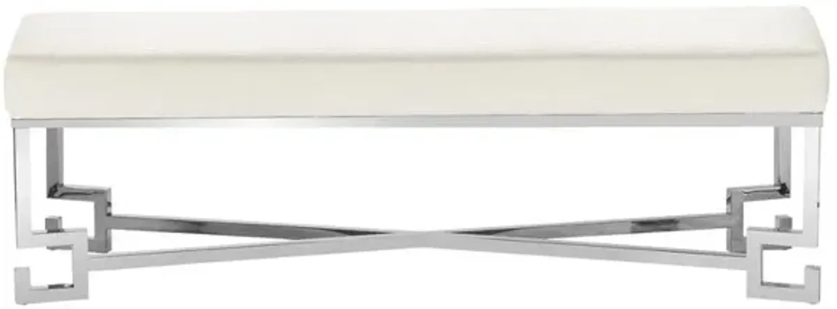 Dina Bench Silver White