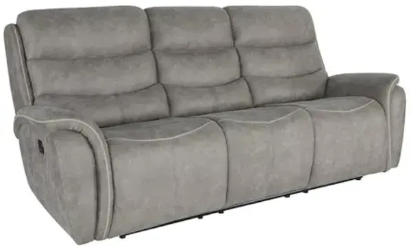 New Classic Furniture Kamari  Sofa W/Dual Recliner-Gray