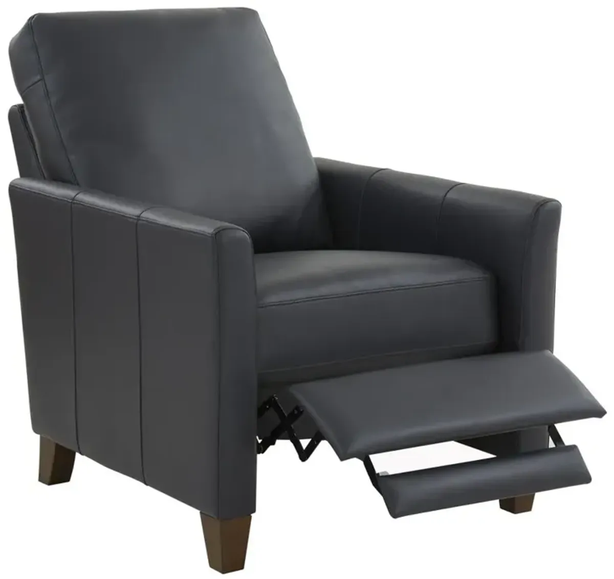 Comfort Pointe Penny Midnight Blue Faux Leather Modern Recliner