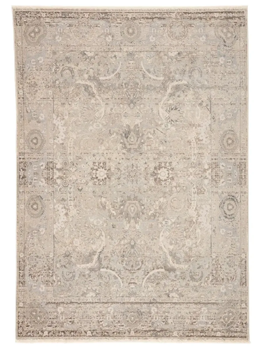 Vienne Baptiste Gray 2'6" x 12' Runner Rug