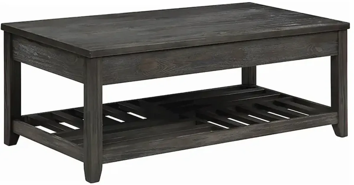 Coaster Co. of America Cliffview Rectangular Wood Lift Top Coffee Table Grey