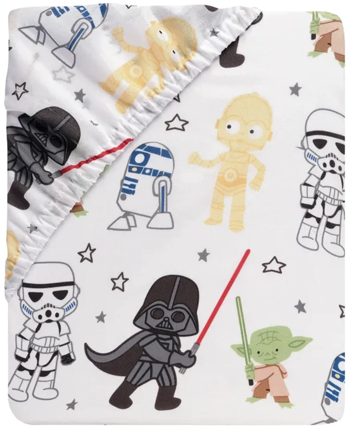 Lambs & Ivy Star Wars Classic 3-Piece Baby Crib Bedding Set - Yoda/Darth Vader