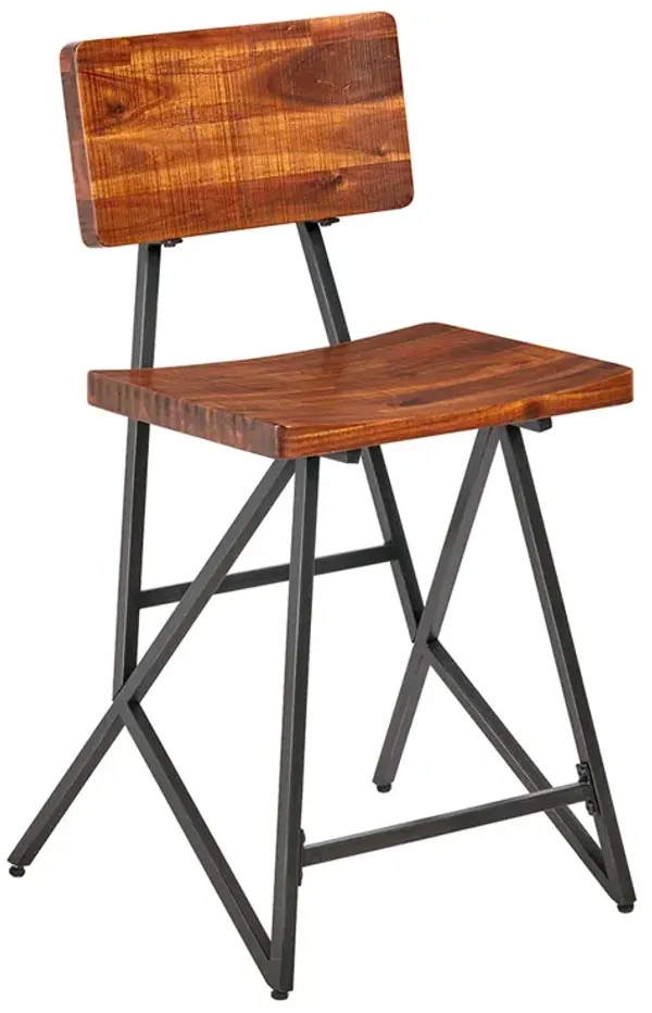Gracie Mills Lavonne Modern Industrial Counter Stool