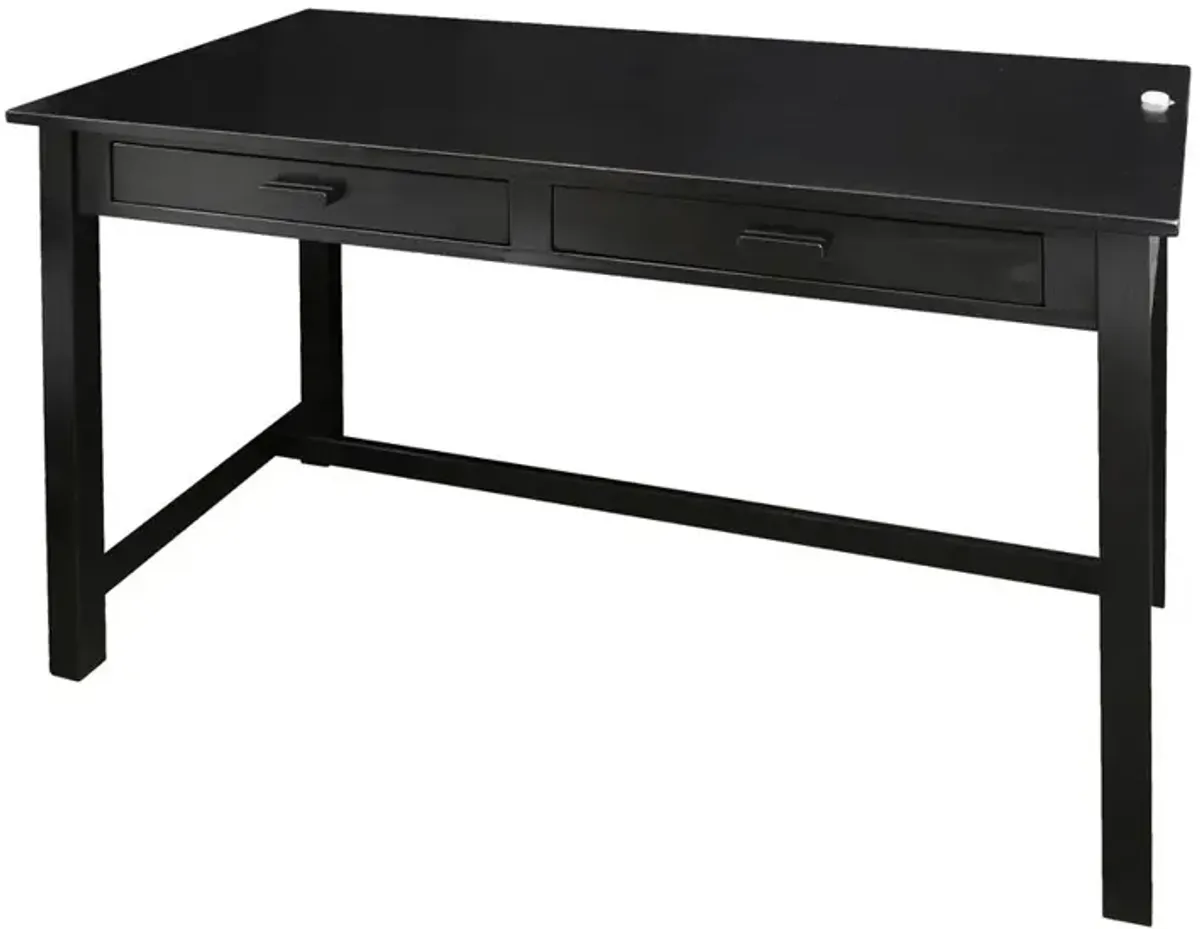 Jefferson Work Desk with Concealed Side Drawer, Concealment Furniture