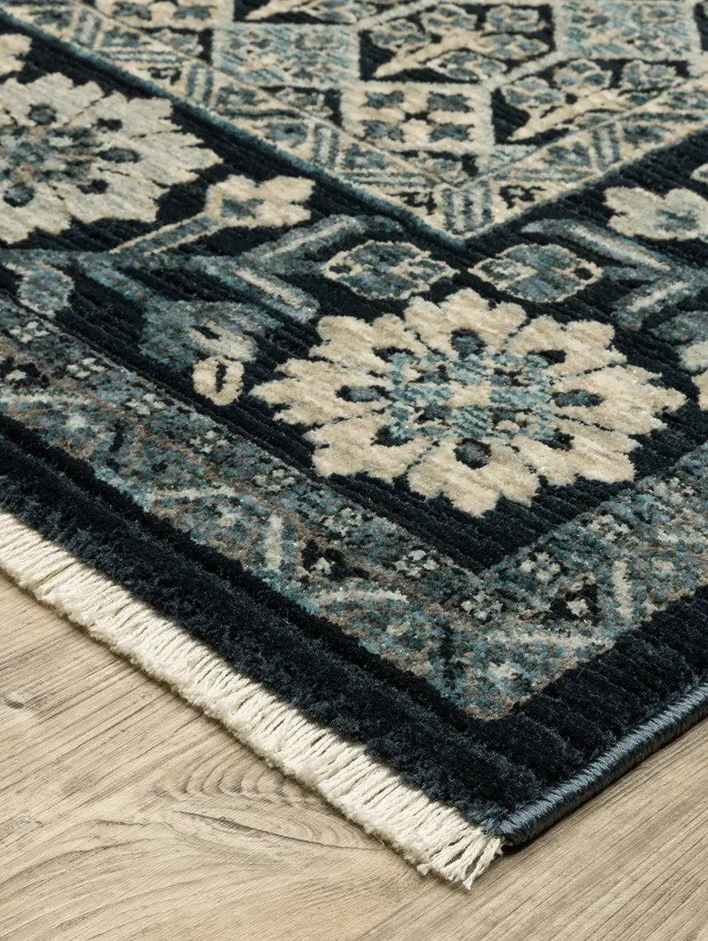 Capella 6'7" x 9'6" Blue Rug