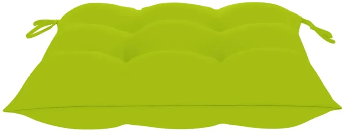 vidaXL Chair Cushions 6 pcs Bright Green 15.7"x15.7"x2.8" Fabric