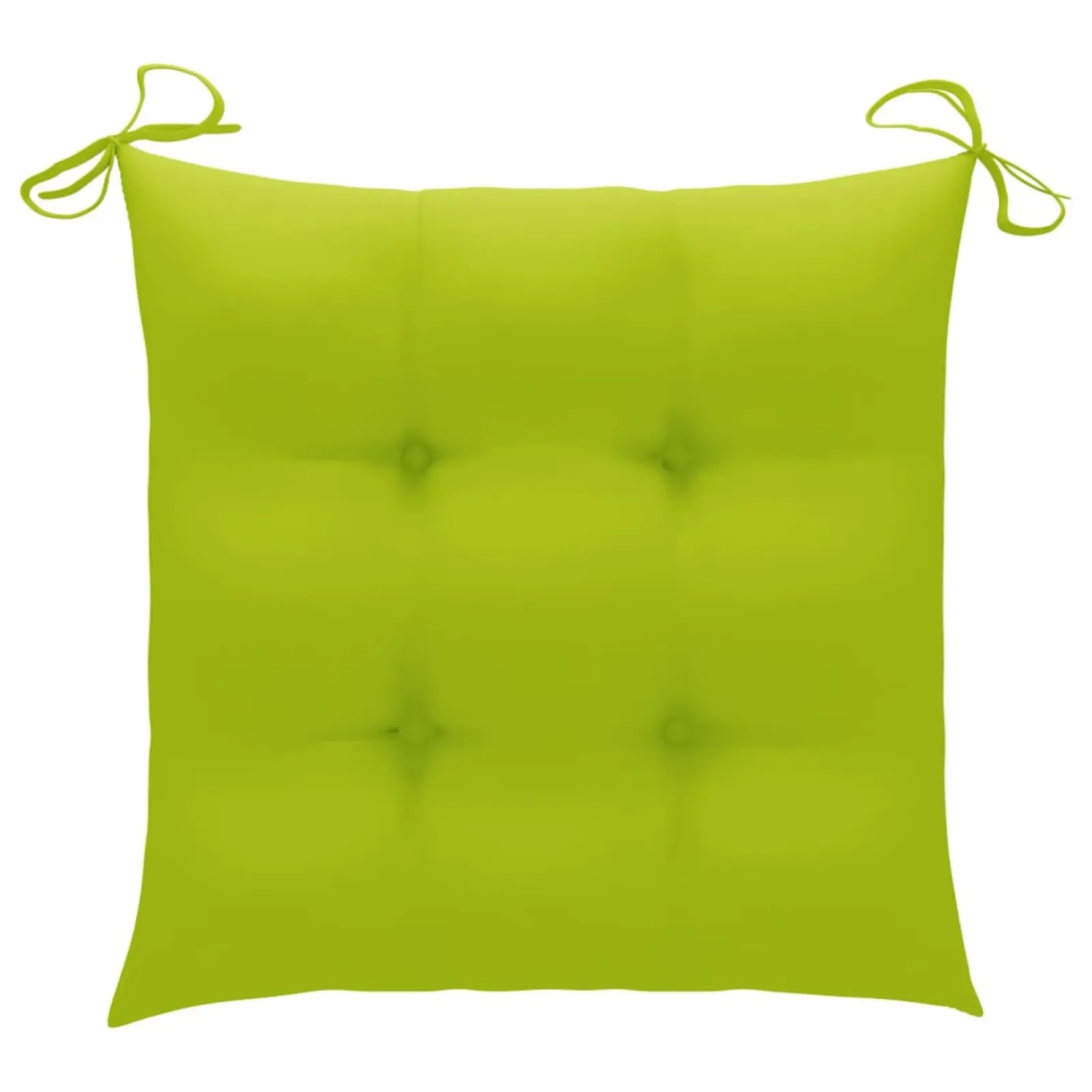 vidaXL Chair Cushions 6 pcs Bright Green 15.7"x15.7"x2.8" Fabric