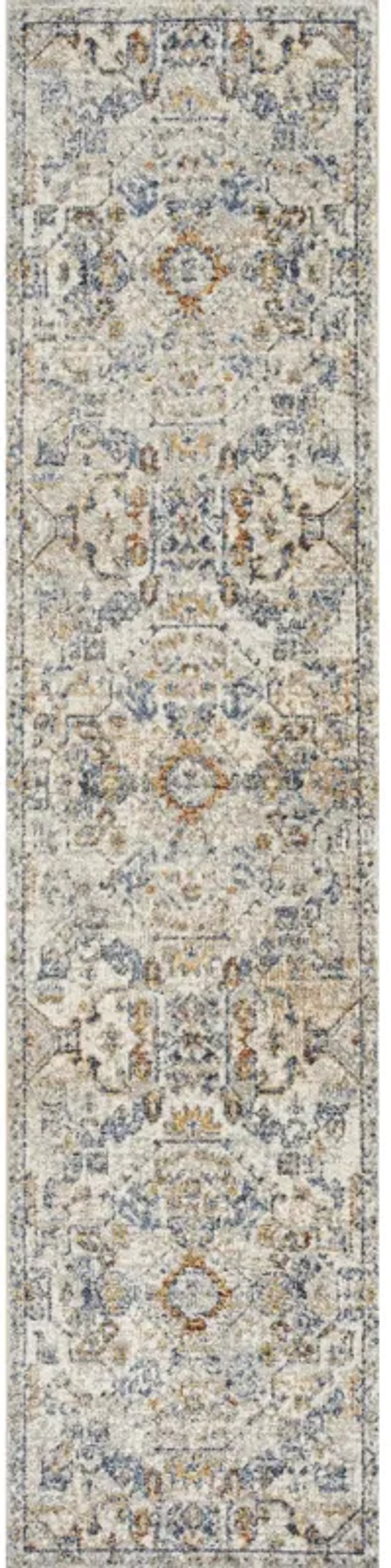 Shaemus Bohemian Medallion Low-Pile Machine-Washable Runner Rug