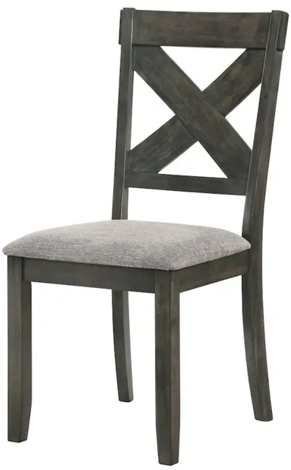 New Classic Furniture Gulliver Wood Side Chair (Set of 2), Rustic Brown