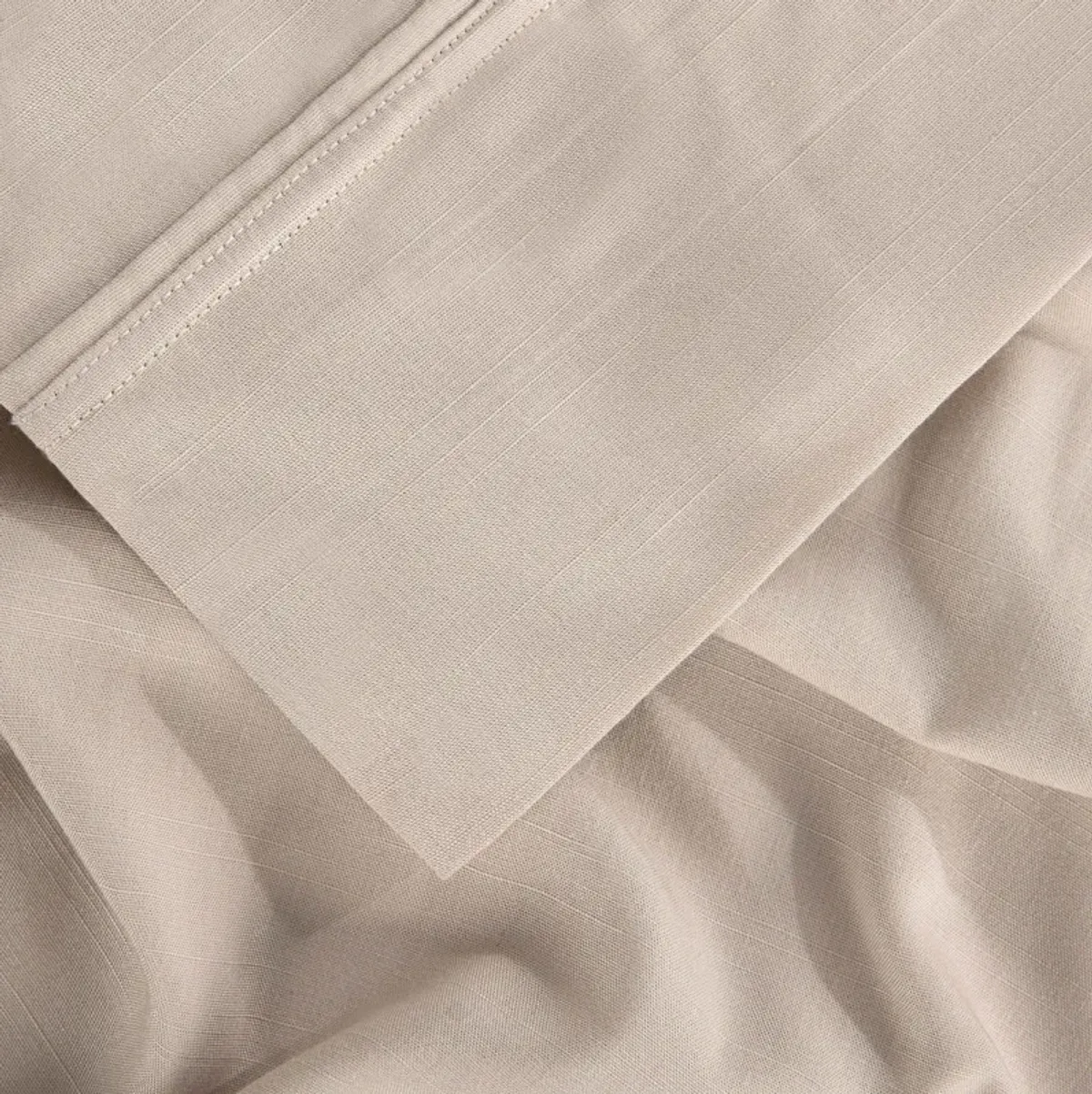 Hyper-Linen King Sheet Set - Medium Beige