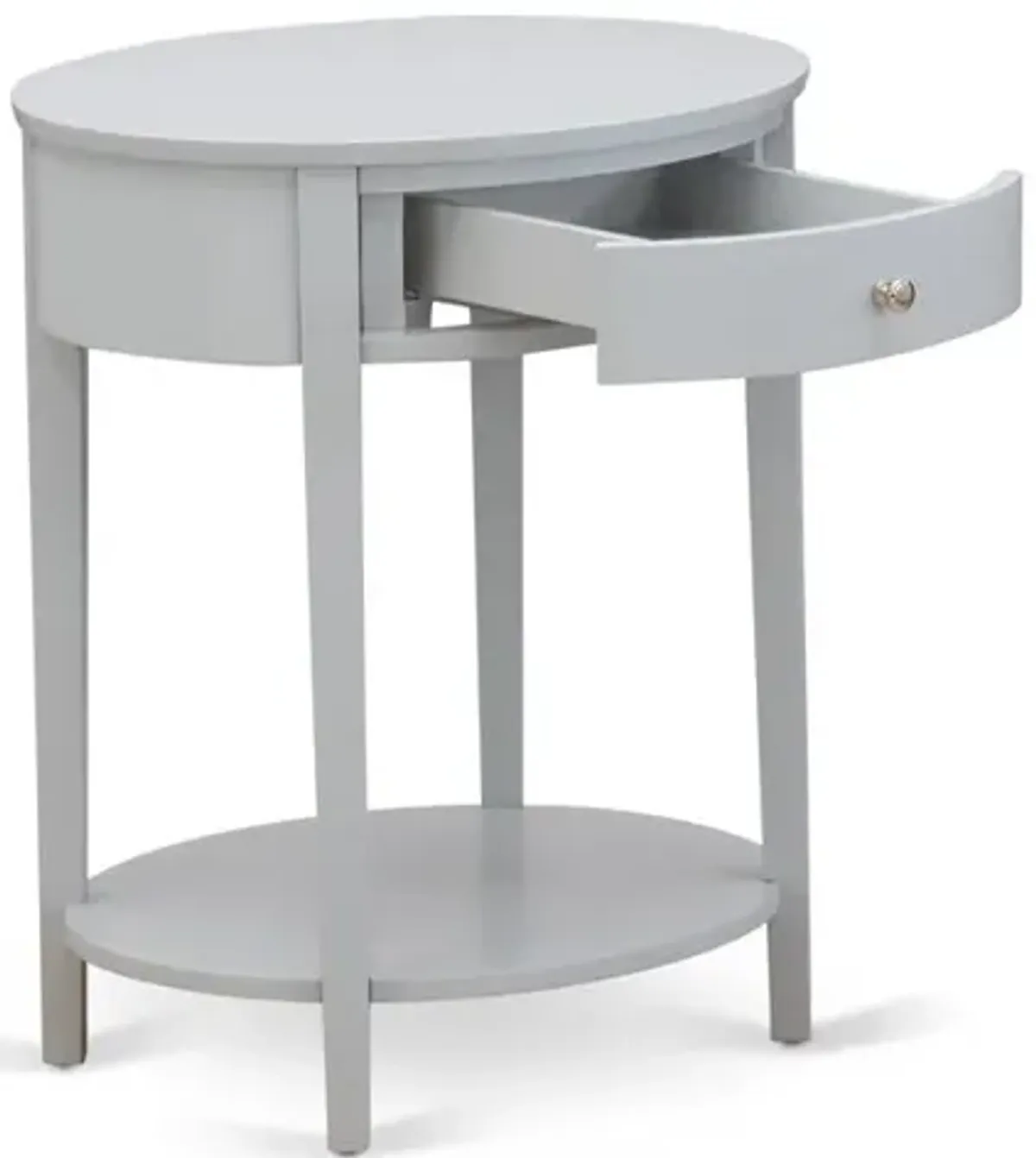 Mid Century Nightstand with 1 Mid Century Modern Drawer, Stable and Sturdy Constructed - Urban Gray Finish