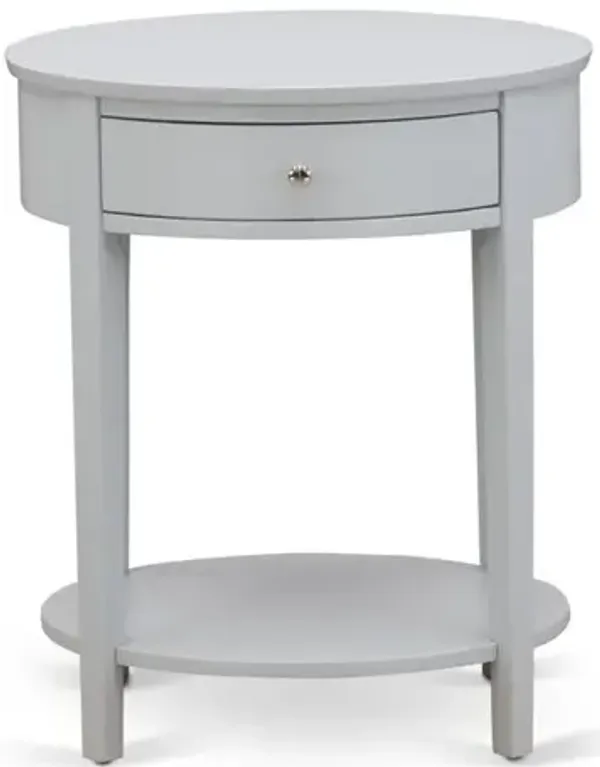 Mid Century Nightstand with 1 Mid Century Modern Drawer, Stable and Sturdy Constructed - Urban Gray Finish