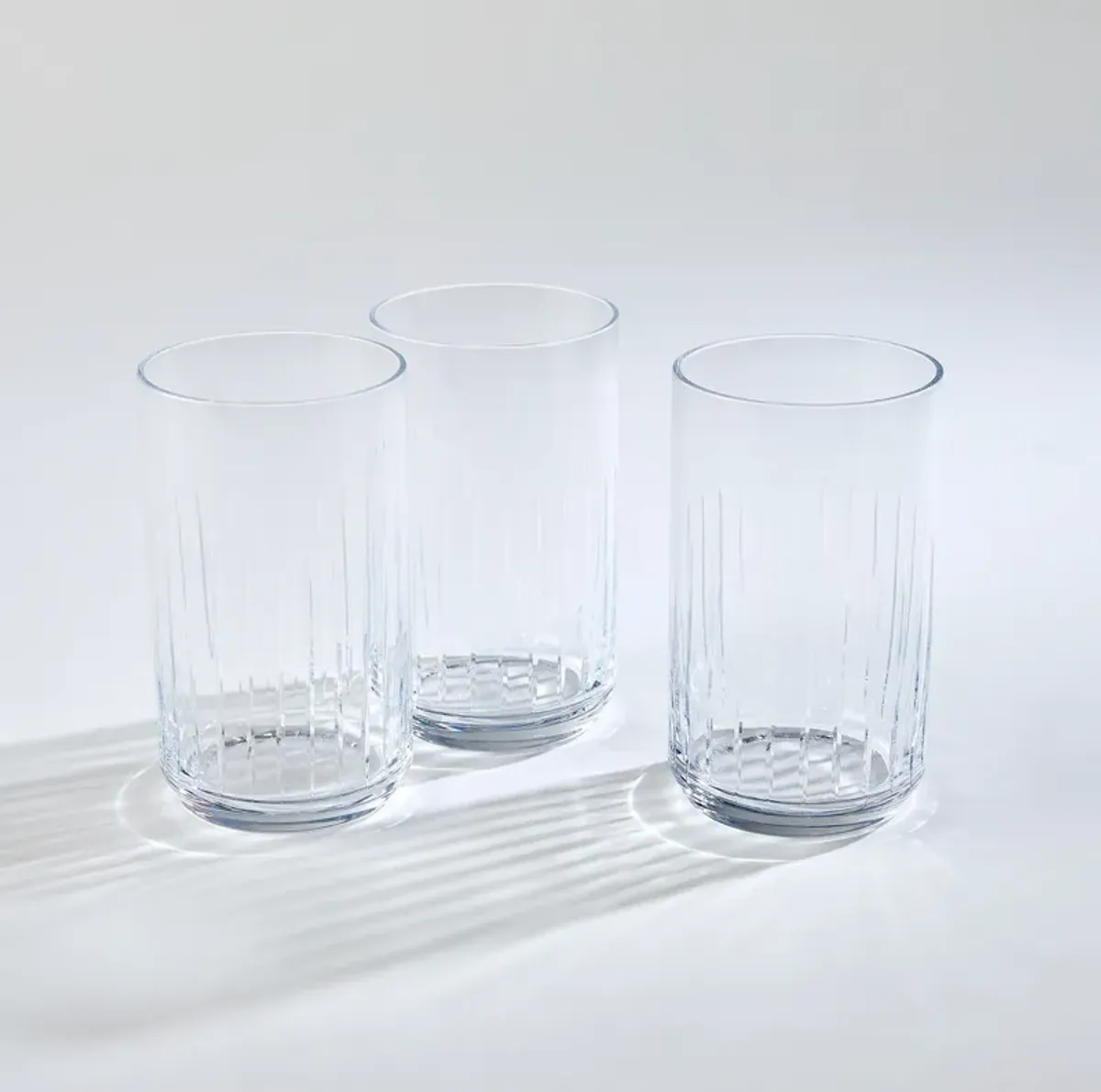 V Cut Highball Glass