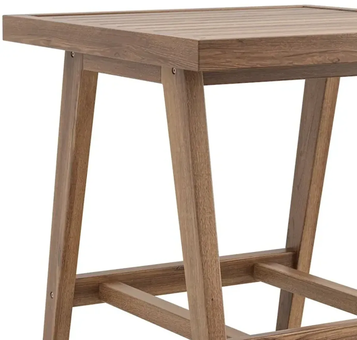 New Classic Furniture Ashton Wood Patio End Table in Natural