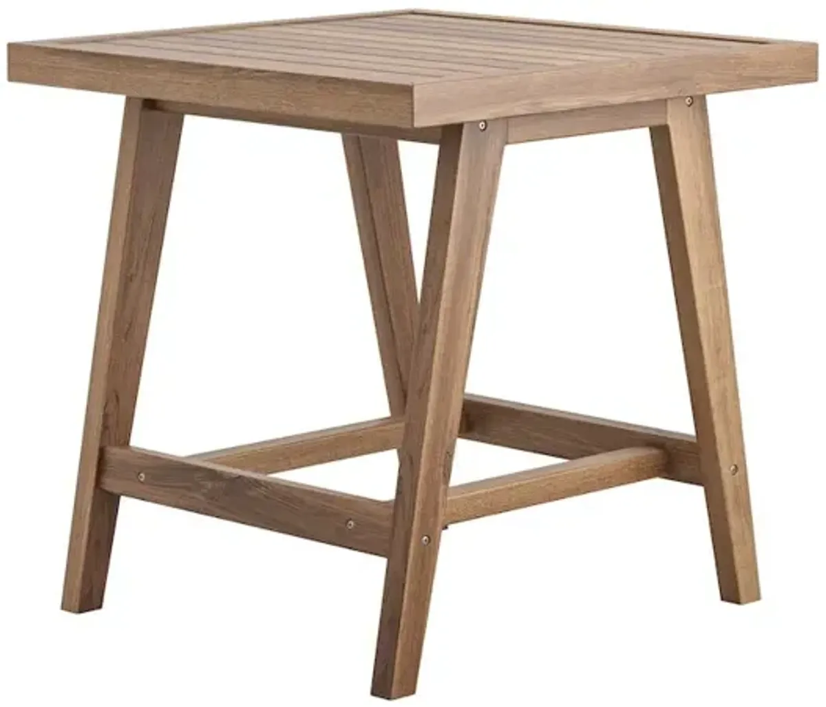 New Classic Furniture Ashton Wood Patio End Table in Natural