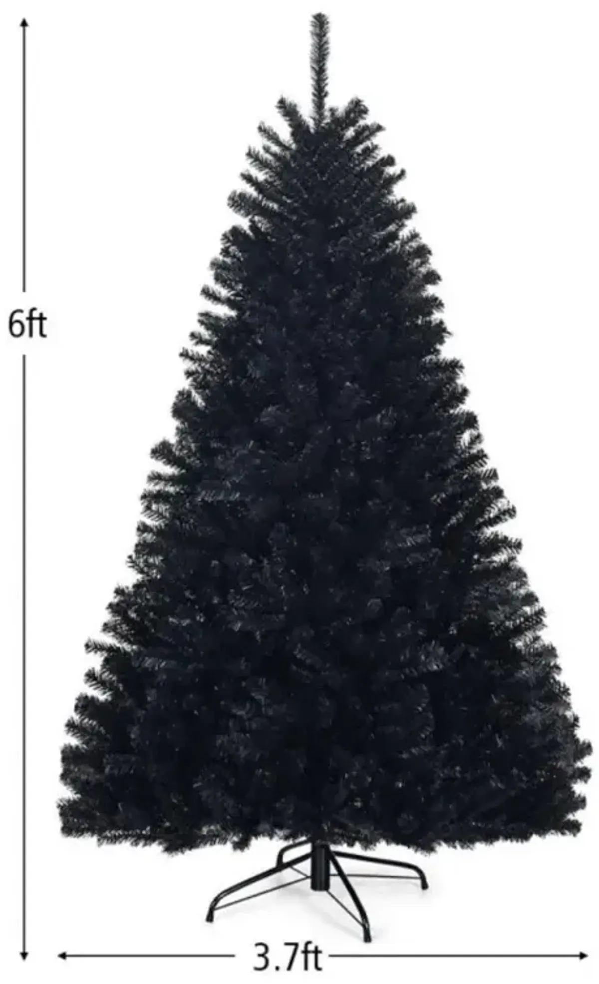 Hivvago 6 Feet Hinged Artificial Halloween Christmas Tree