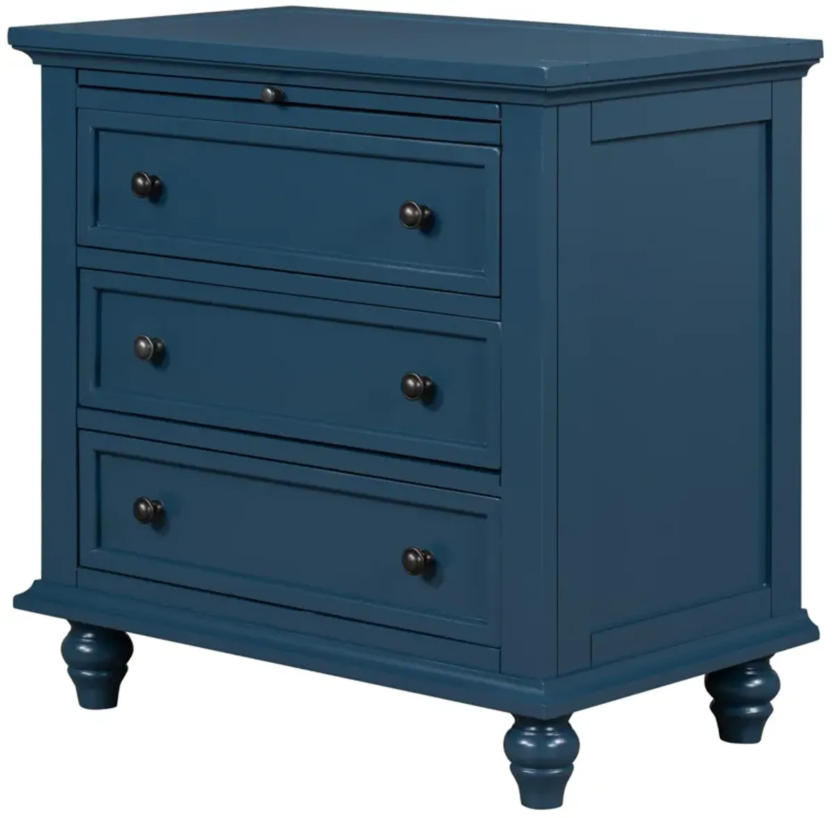 Merax 3-Drawer Bedroom Nightstand Storage Cabinet