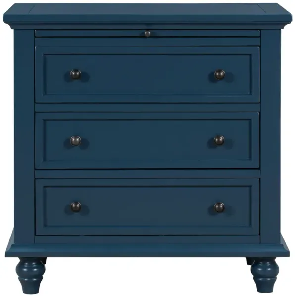 Merax 3-Drawer Bedroom Nightstand Storage Cabinet