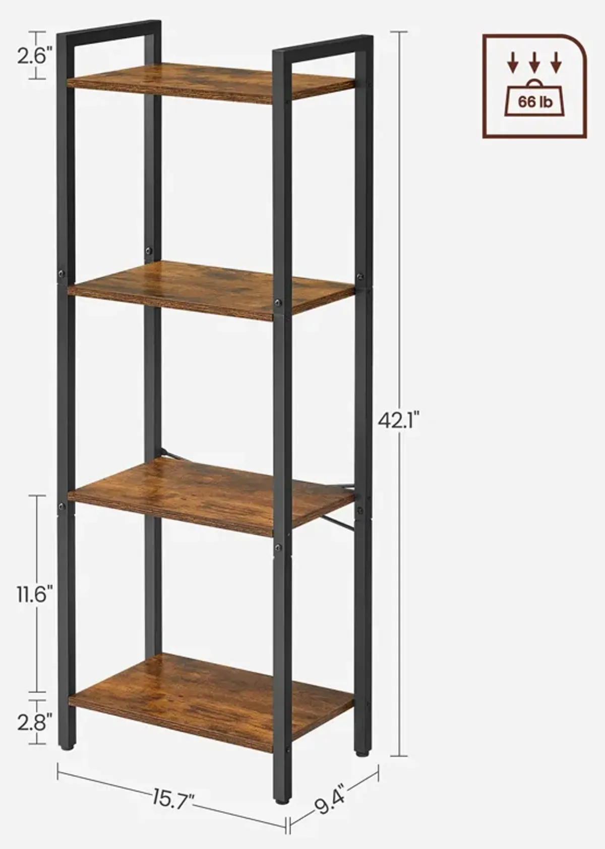 Slim and Stylish Bookshelf for Compact Living