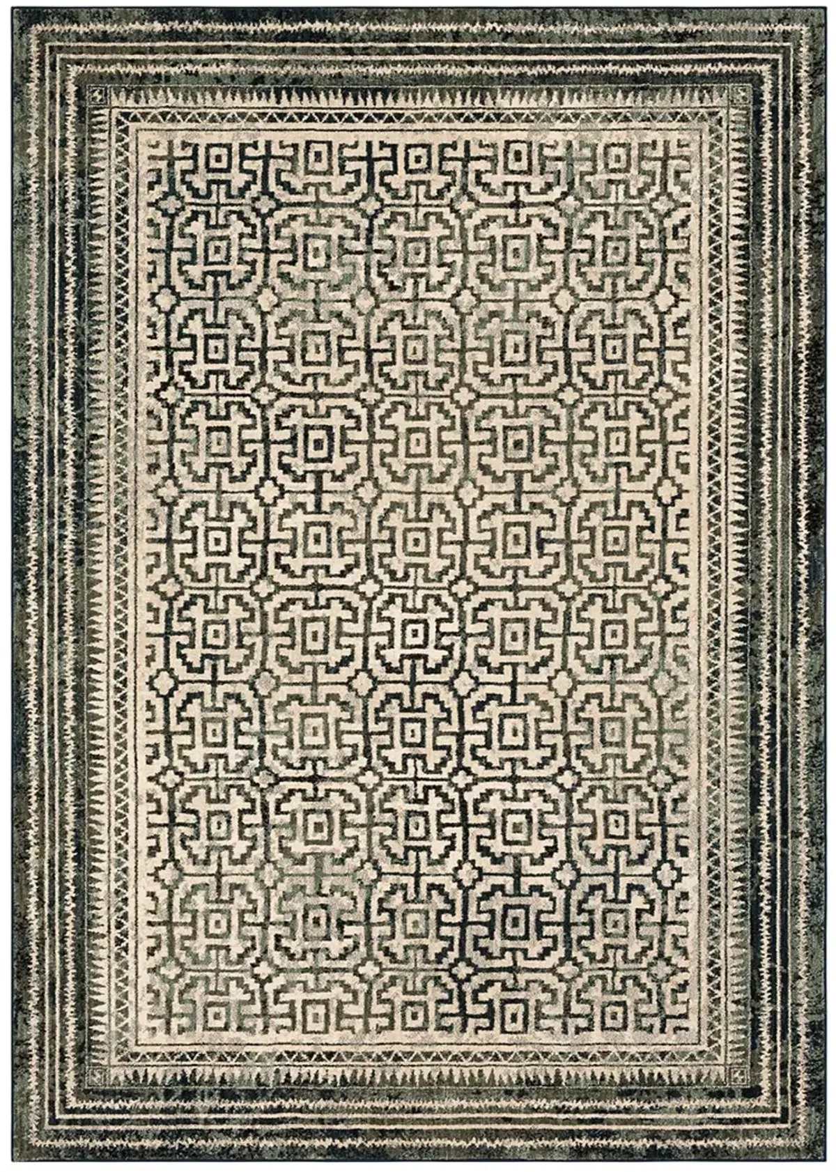 Rendition by Stacy Garcia Home Adras Blue Teal 9' 6" X 12' 11" Rug