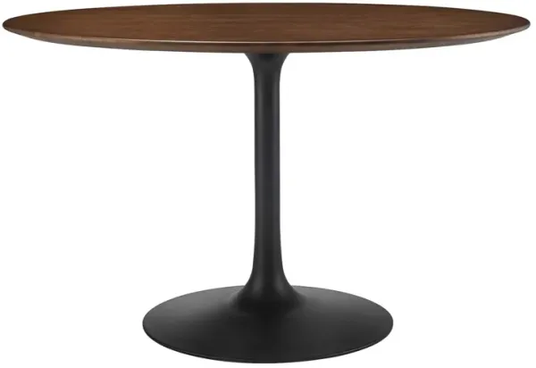 Modway - Lippa 48" Round Dining Table Black Walnut