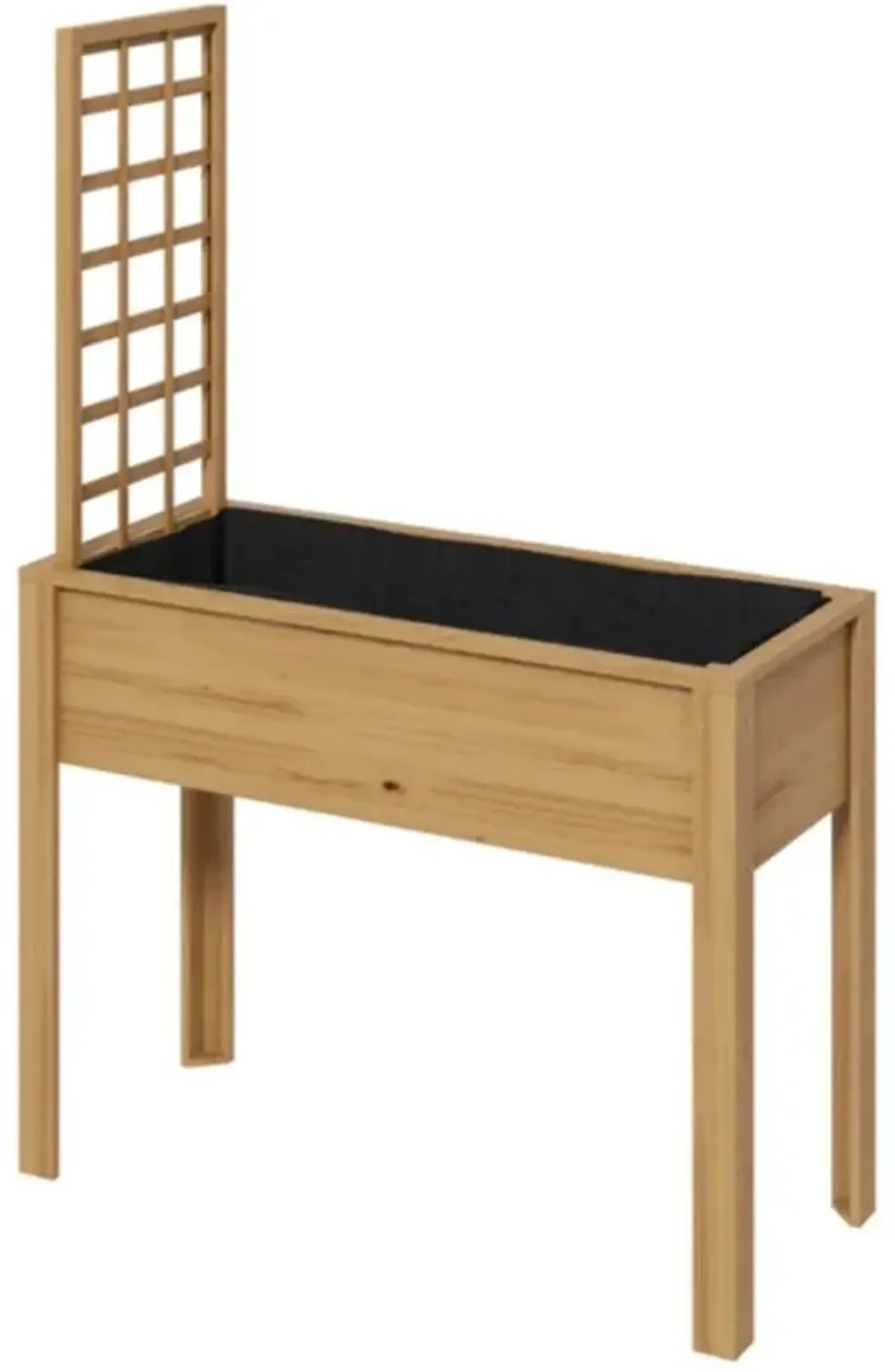 Wooden Planter, Flower Shelf & Wood Planter Box Multi-Tier Plant Stand for Indoor & Outdoor Gardening