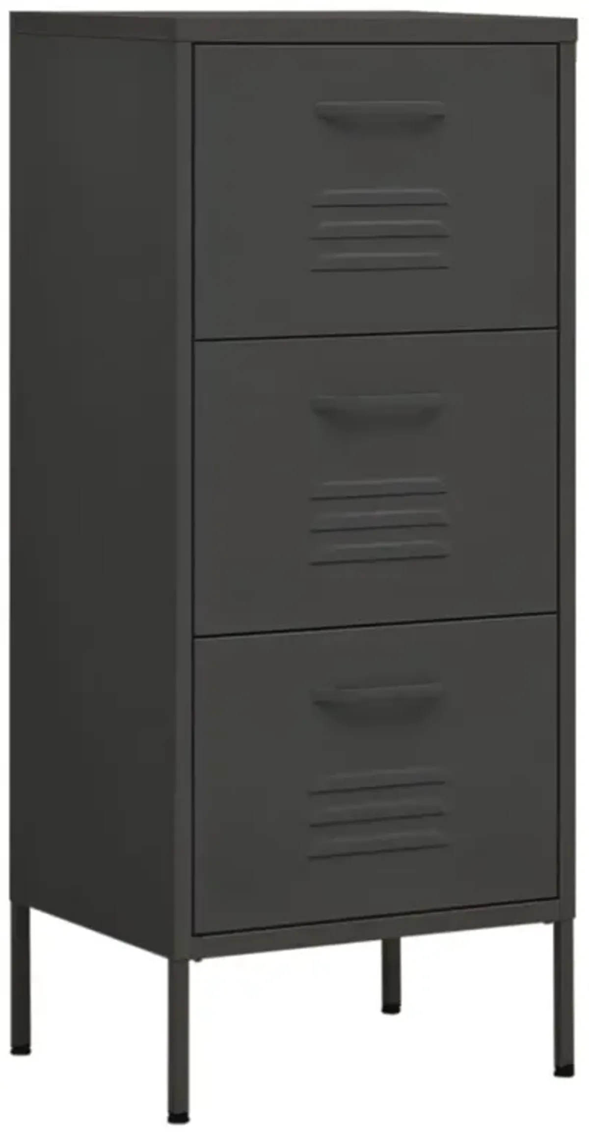 vidaXL Storage Cabinet 16.7"x13.8"x40" Steel
