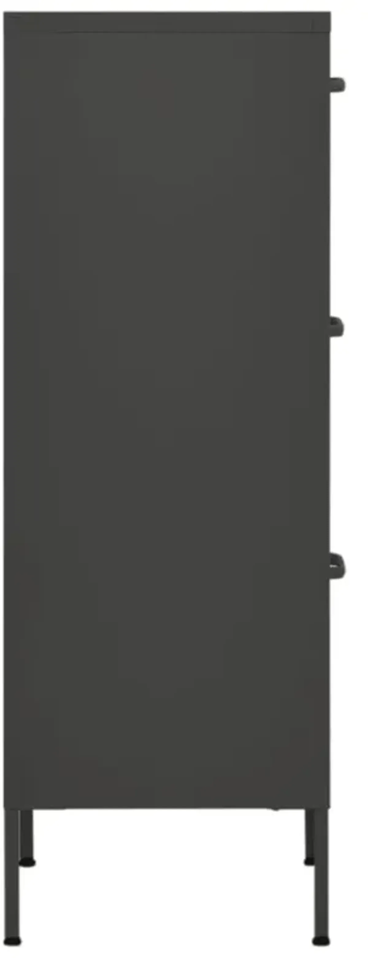 vidaXL Storage Cabinet 16.7"x13.8"x40" Steel