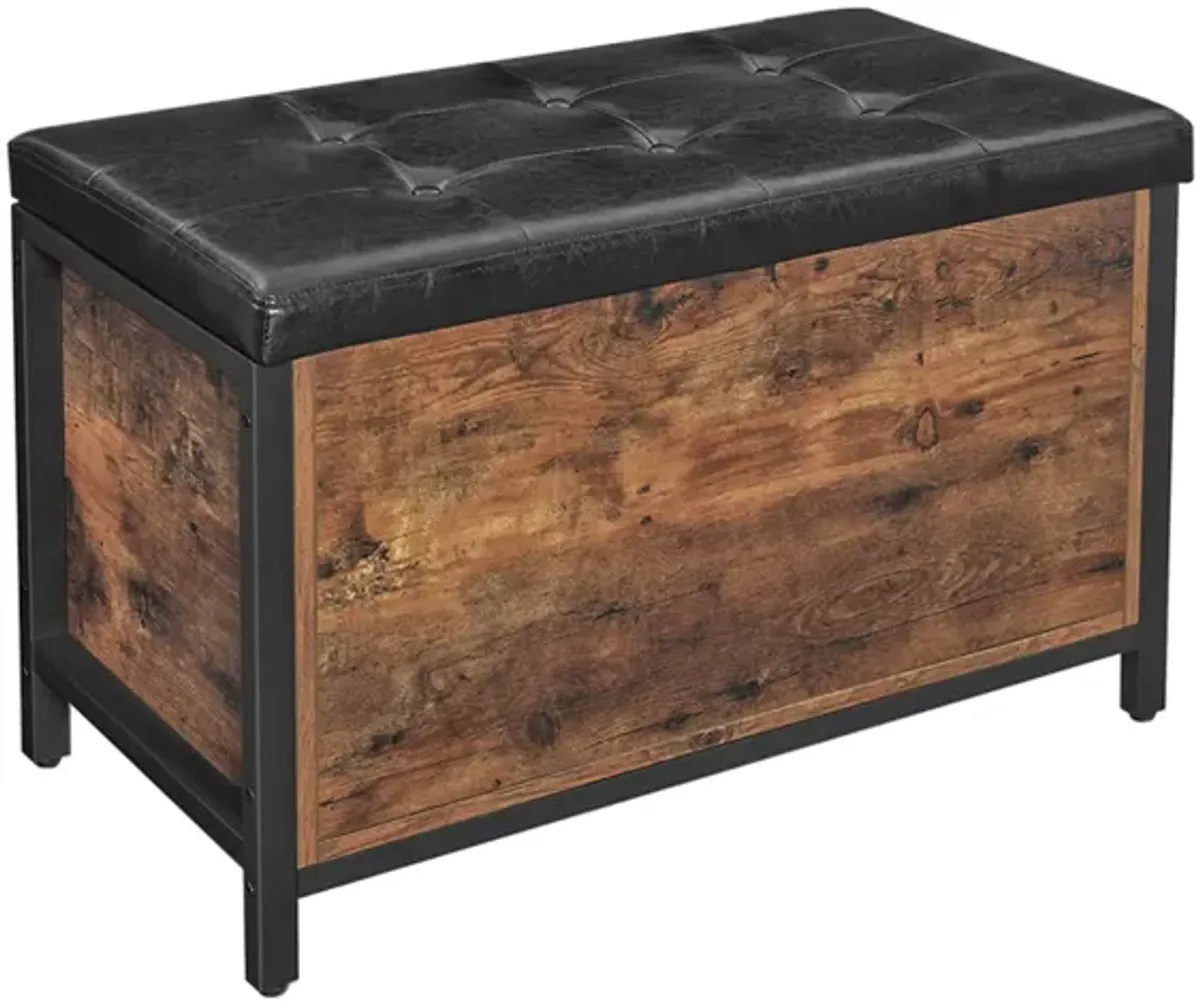 Storage Bench, Flip Top Storage Ottoman and Trunk with Padded Seat