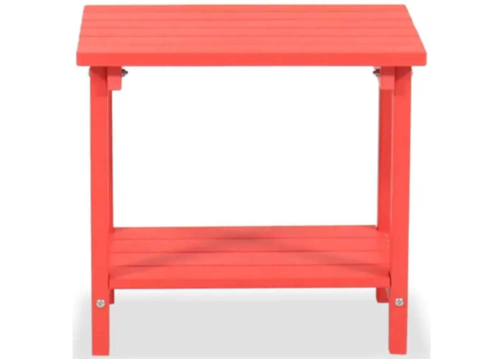 19" Wood-Top End Table in Red