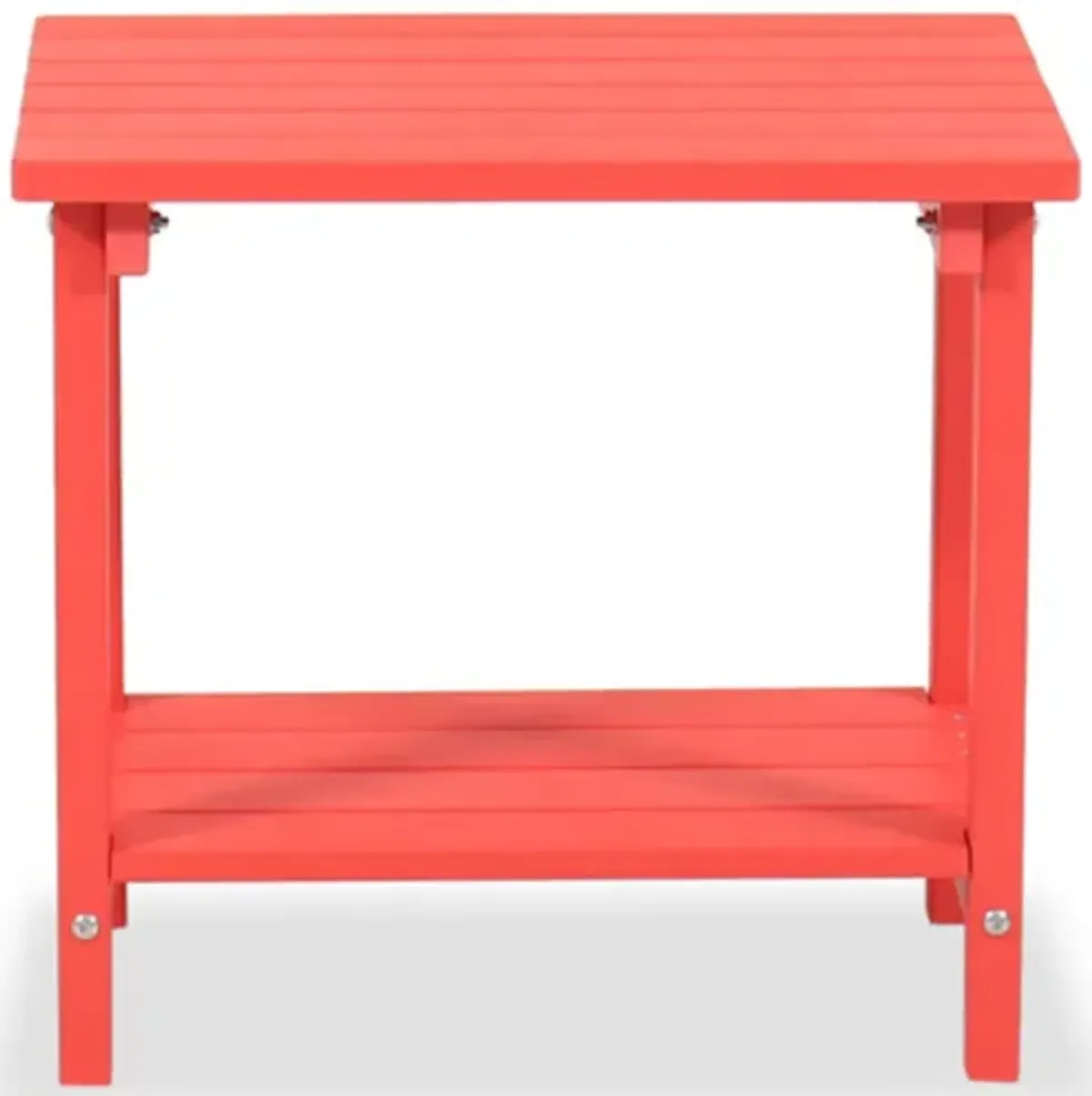 19" Wood-Top End Table in Red