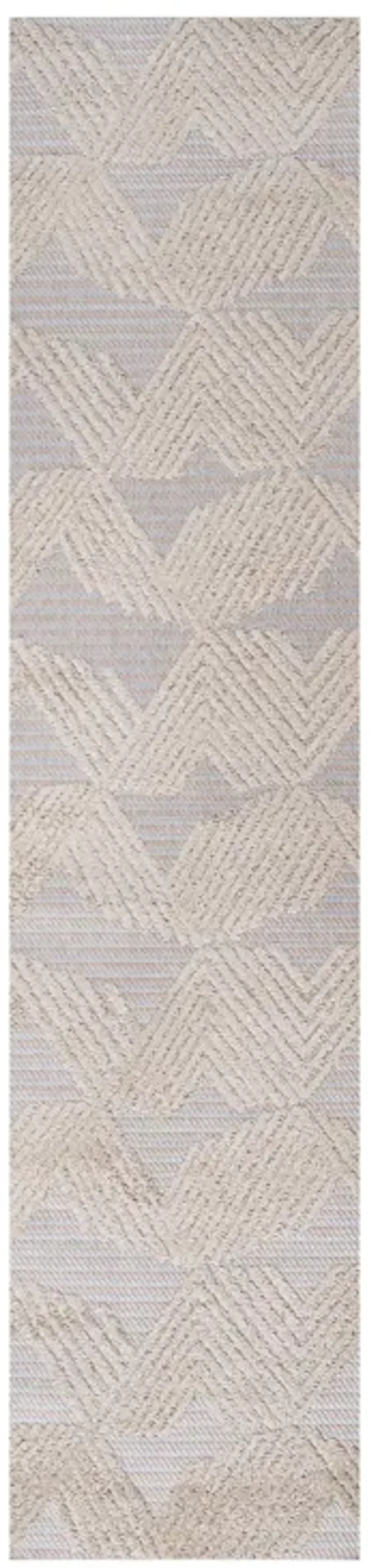 Jazz High-Low Pile Art Deco Geometric Indoor/Outdoor Area Rug