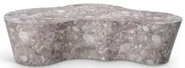 Meridian Furniture Monza Brown Marble Finish Concrete Coffee Table