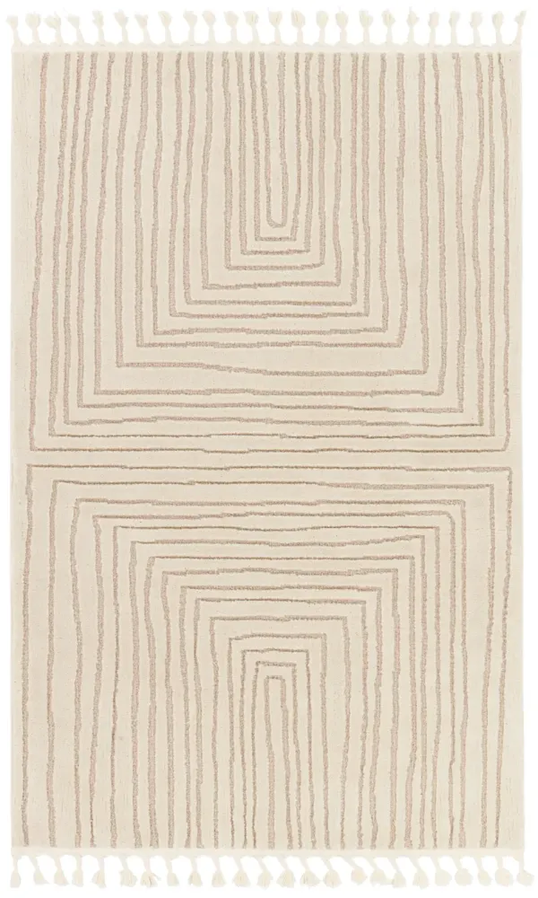 Jaida Fantana White 5' x 7' Rug