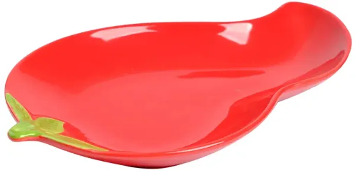 Ceramic Chili Shape Serving Plate