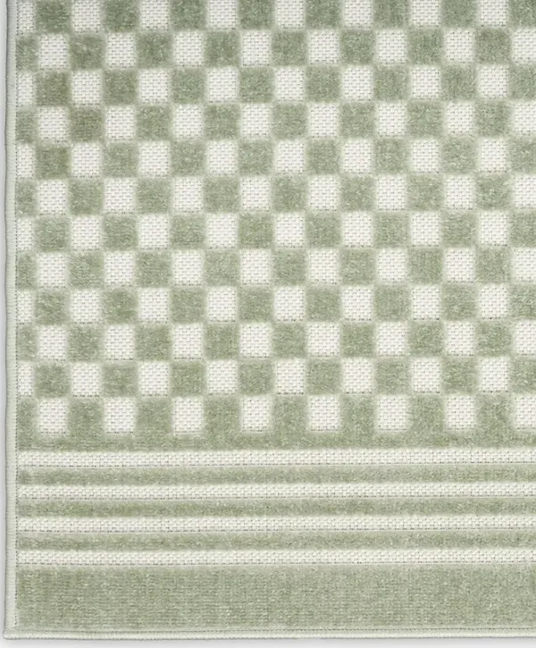 Care Free CAF02 Green 5'3" x 7' Rug
