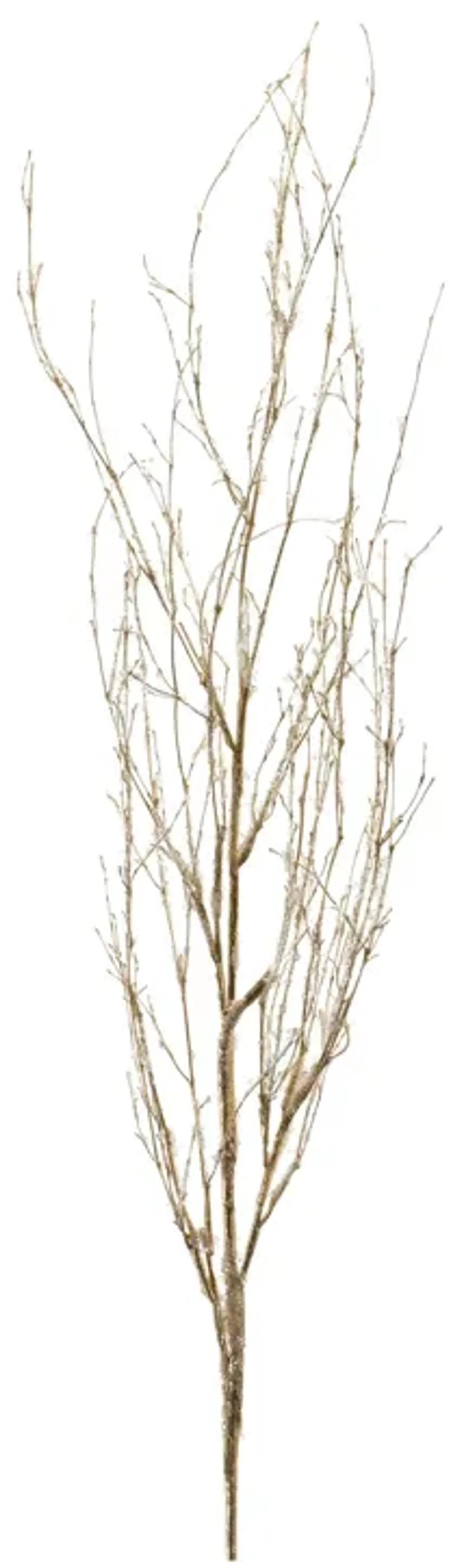 Set of 6 Glittered Decorative Branches for Holiday, Seasonal, and Home Decor