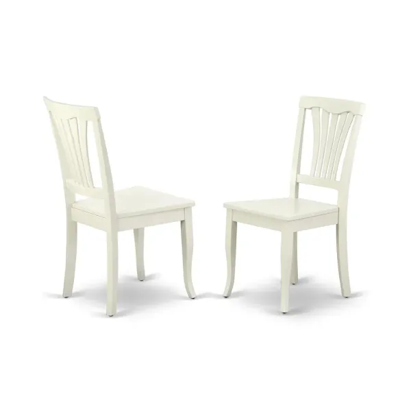 Dining Chair Linen White, AVC-LWH-W