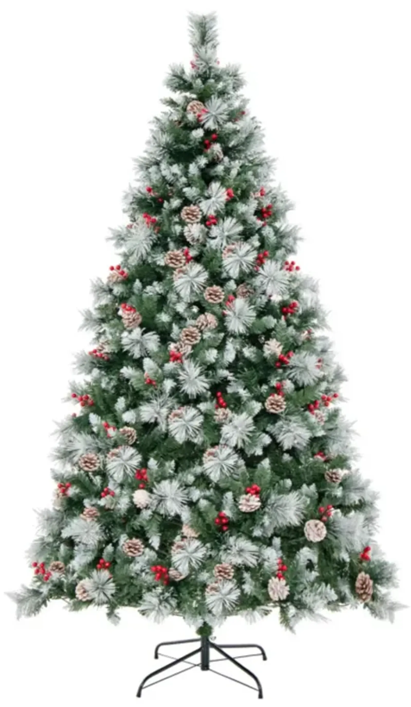 Hivvago 7 Feet Pre-Lit Artificial Christmas Tree with 400 Lights and 1116 Branches