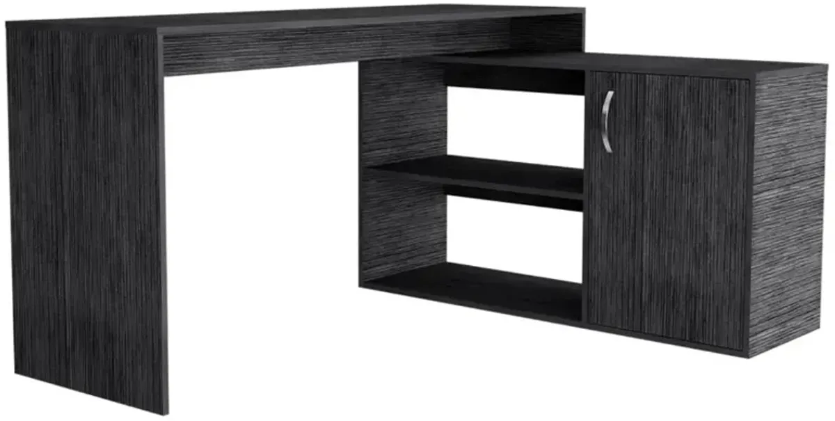 L-Shaped Desk Desti, Office, Smoky Oak