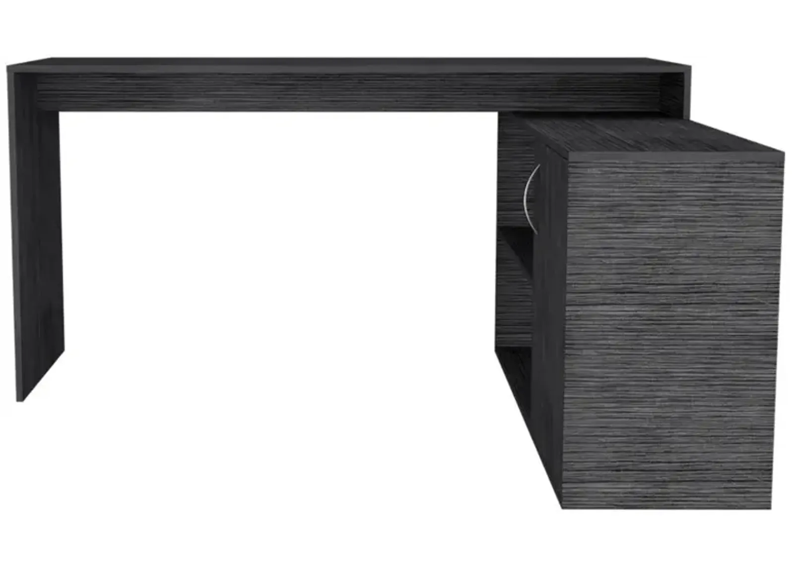 L-Shaped Desk Desti, Office, Smoky Oak