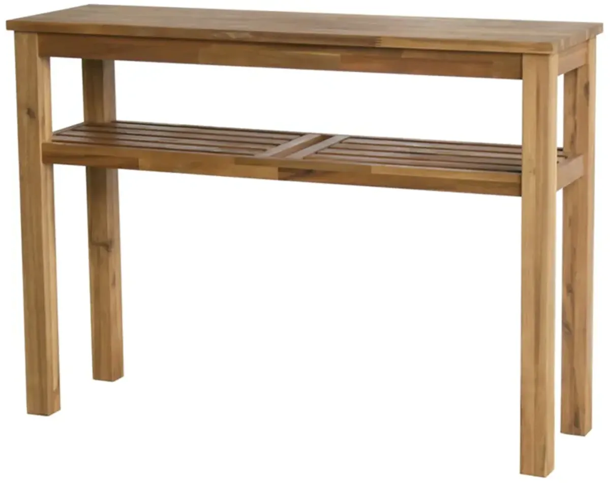 Tiburon Console with Shelf - Amber