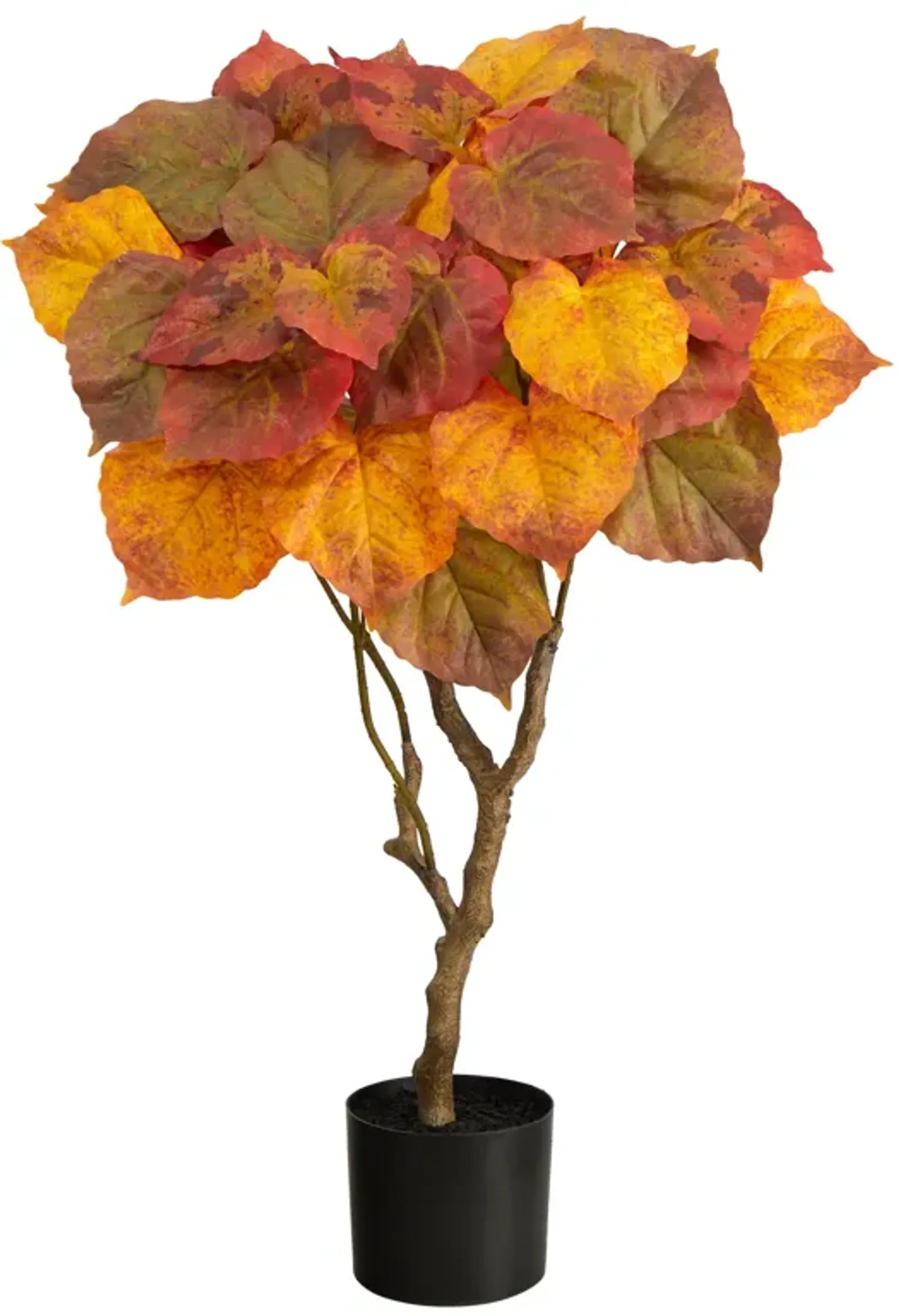 Hivvago 3 Feet Autumn Umbrella Ficus Tree