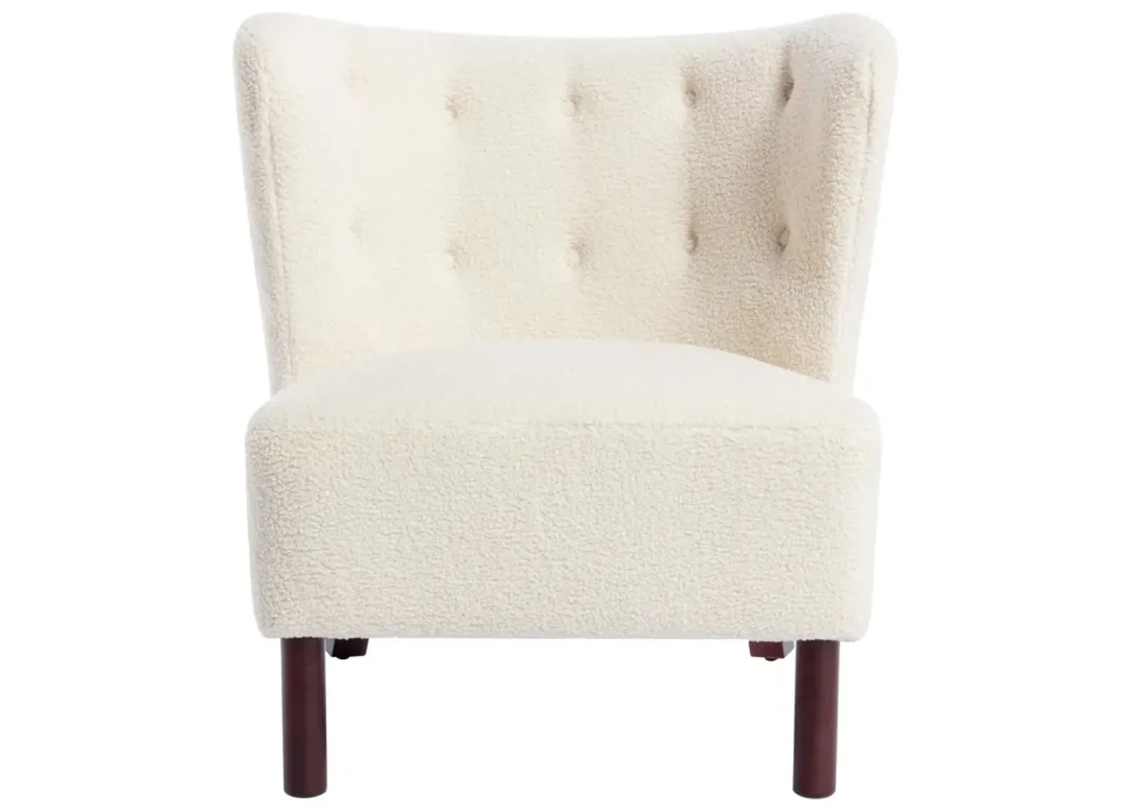 Merax Upholstered Accent Chair Lambskin Sherpa Single Sofa Chair