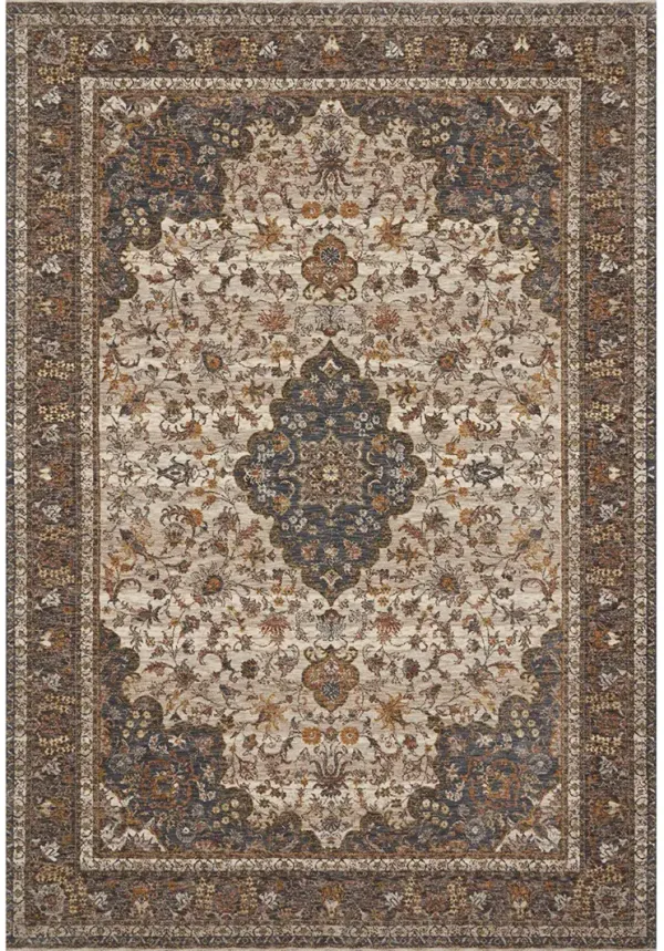 Lourdes LOU01 Natural/Ocean 7'10" x 10' Rug